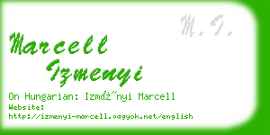 marcell izmenyi business card